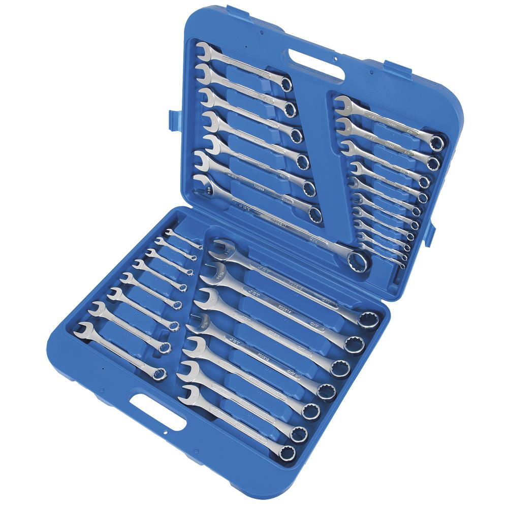 Jet - Raised Panel Combination Wrench Set – SAE/Metric – 32 pc