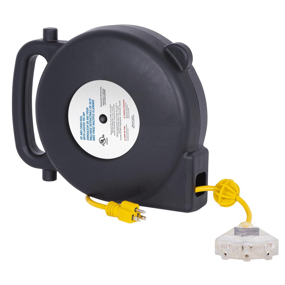 Startech Extension ABS Cord Reel – 12 Gauge – 40'