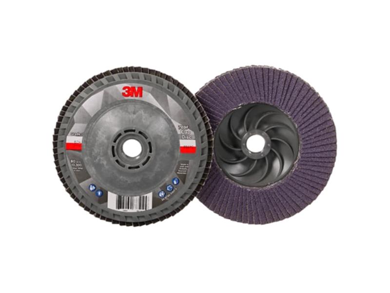 3M™ Flap Disc 769F AB05935, 80+, Quick Change, Type 27, 4-1/2 in x 5/8 in-11, 10/Case