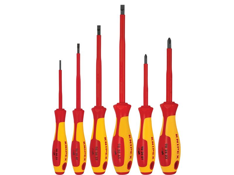 Knipex - 6 Pc Screwdriver Set-1000V Insulated