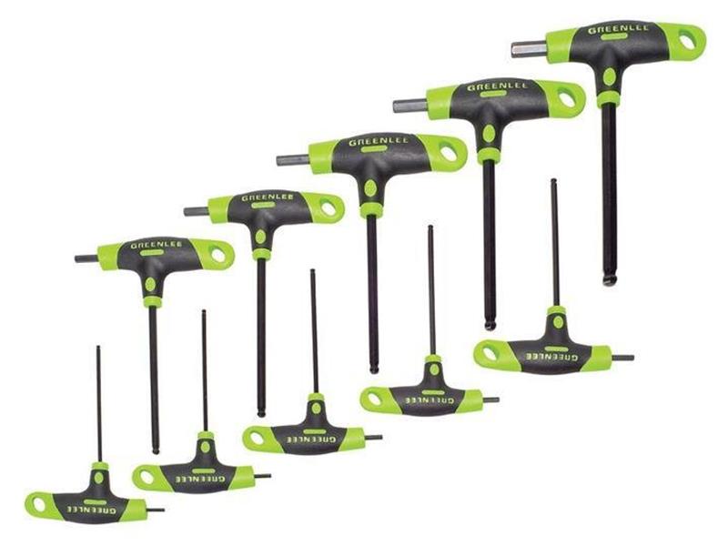 Greenlee T-Handle Wrench Set, 10-piece set