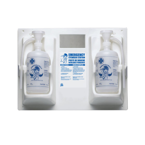 Wasip - Dual Eyewash Station w/ (2) 1L Empty Bottles