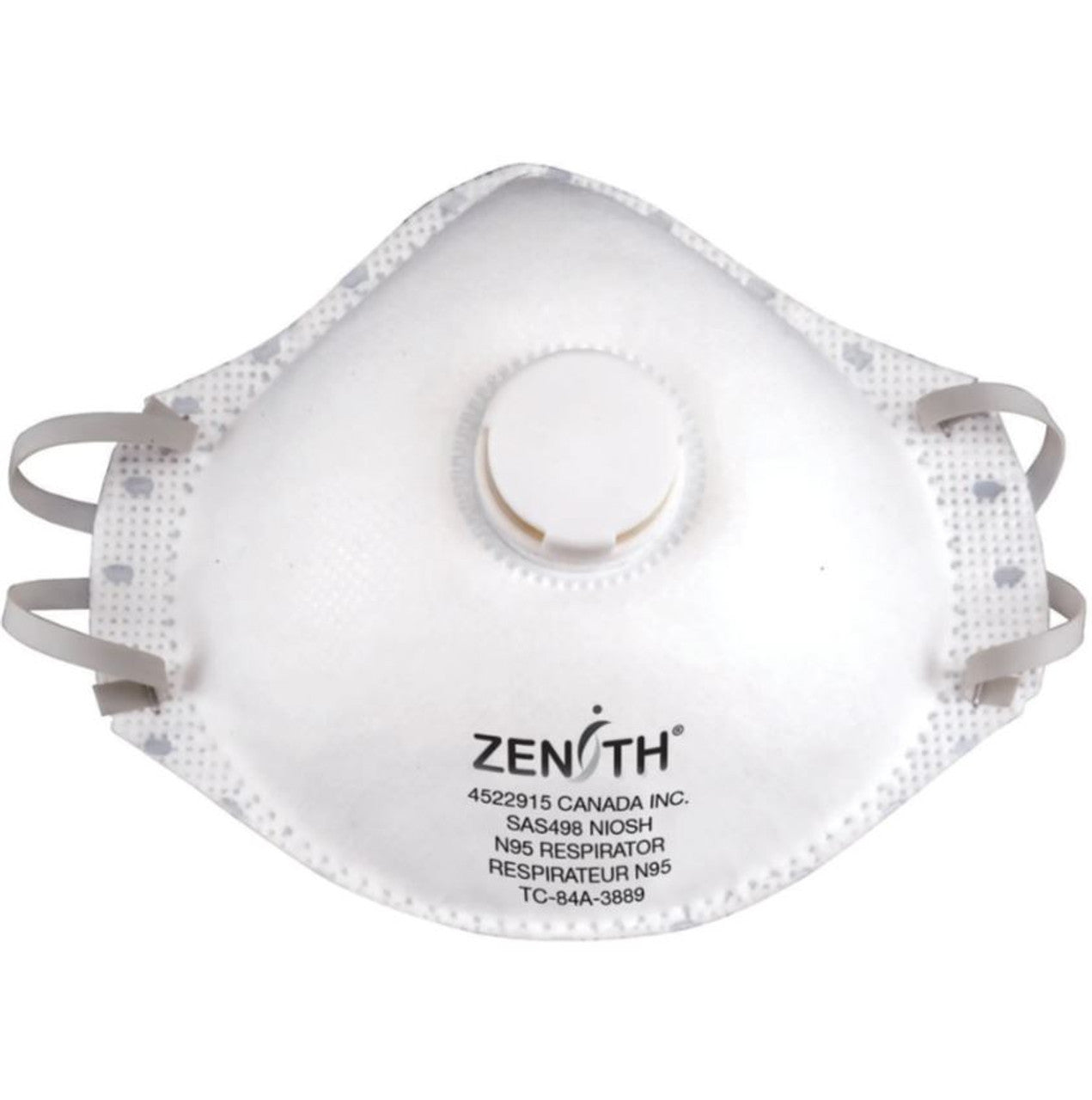 Zenith - Particulate Respirators N95 W/ Valve | Box of 12 | NIOSH Certified
