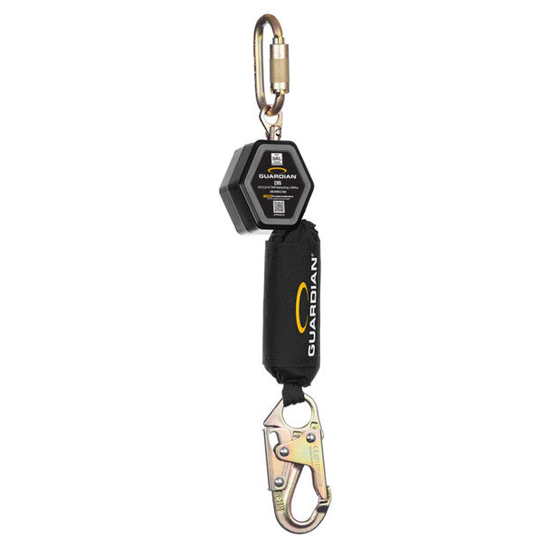 Guardian Fall Protection - Cr5 6Ft Web Personal Self-Retracting Lifeline Single Leg Steel Snap