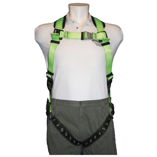 PeakWorks - Hi-Vis Contractor Harness with Grommet Leg Straps | 1D, Class A