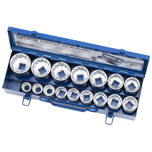 Jet - 3/4" DR SAE Socket Set – 12 Point – 17 pc