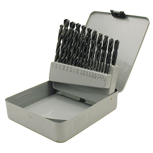 Jet - 29 PC JET-KUT® Black Oxide Drill Bit Set – General Purpose – For Steel/Wood