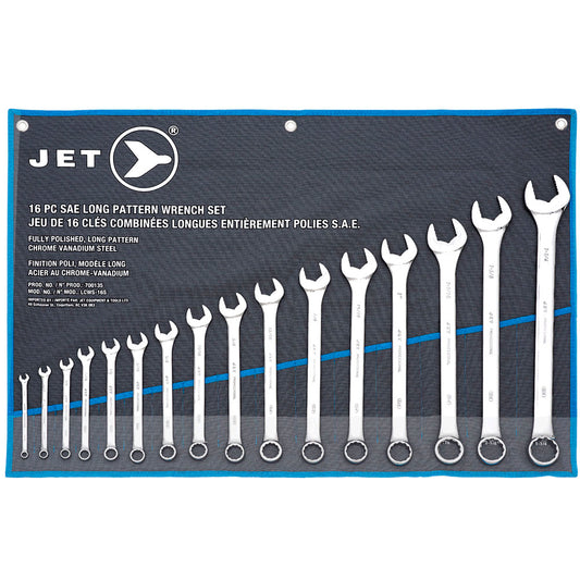Jet - Long Pattern Wrench Set – SAE – 16 pc