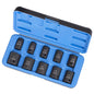 Jet - 10 PC 1/2" DR SAE Impact Socket Set – 6 Point