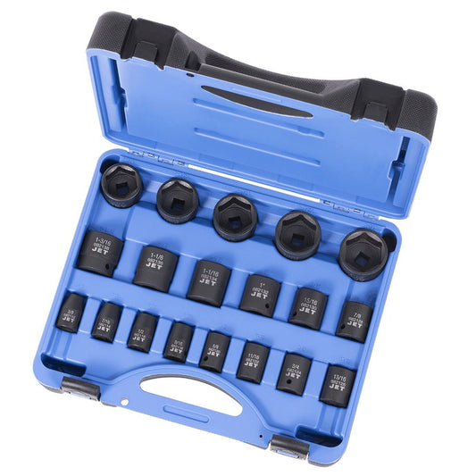 Jet - 1/2" DR SAE Impact Socket Set – 6 pt. – 19 pc