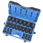 Jet - 3/4" DR Deep SAE Impact Socket Set – 6 pt. – 21 pc