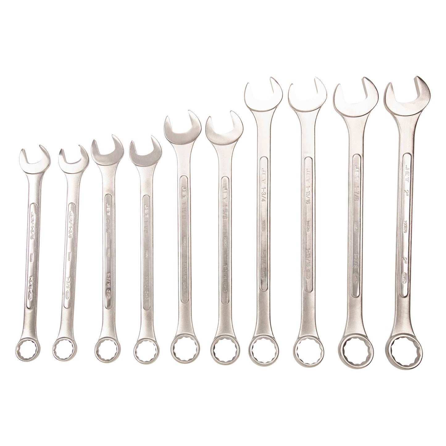 Jet - Jumbo Raised Panel Combination Wrench Set – SAE – 10 pc