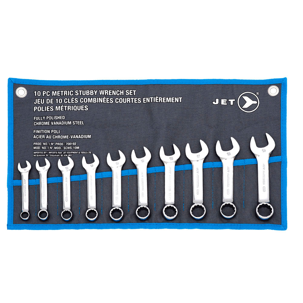 Jet - Stubby Wrench Set – Metric – 10 pc