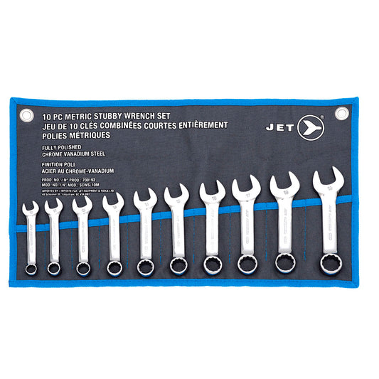 Jet - Stubby Wrench Set – Metric – 10 pc