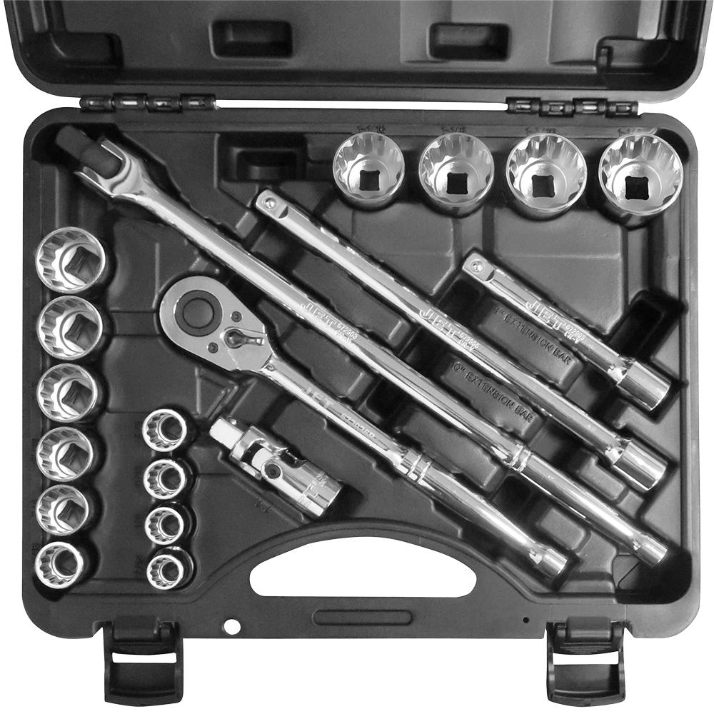 Jet - 1/2" DR SAE Socket Set – 12 pt. – 20 pc