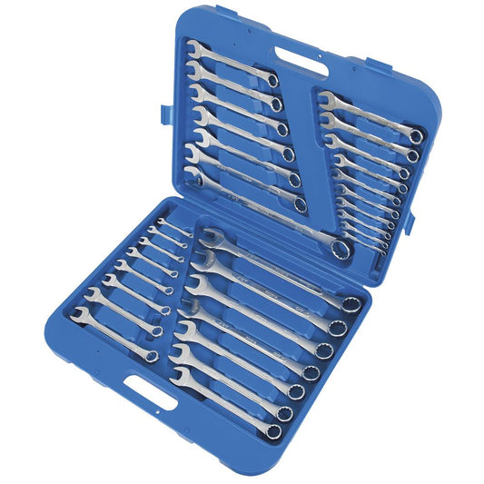 Jet - Raised Panel Combination Wrench Set – SAE/Metric – 32 pc