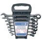 Jet 7 PC Long Metric Reversible Ratcheting Combination Wrench Set