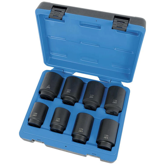 Jet - 1/2" DR Deep SAE Impact Socket Set – 6 pt. – 8 pc
