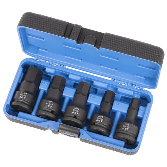 Jet - 3/4" DR SAE Impact Hex Bit Socket Set – 5 pc