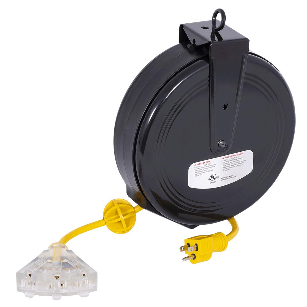Startech 14 Gauge Steel Cord Reel (25 Ft)