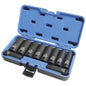 Jet - 10 PC 1/2" DR Deep SAE Impact Socket Set – 6 Point