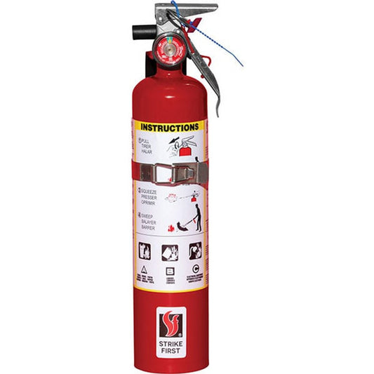 StrikeFirst - Steel Dry Chemical ABC Fire Extinguisher | 2.5 lb