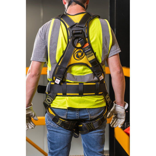 Guardian Fall Protection - Cyclone Construction Harness w/ Chest Quick-Connect Buckle Leg Quick-Connect