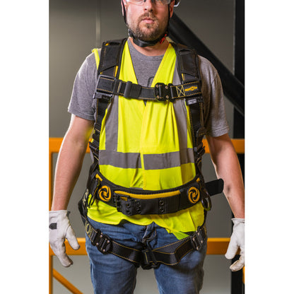 Guardian Fall Protection - Cyclone Construction Harness w/ Chest Quick-Connect Buckle Leg Quick-Connect