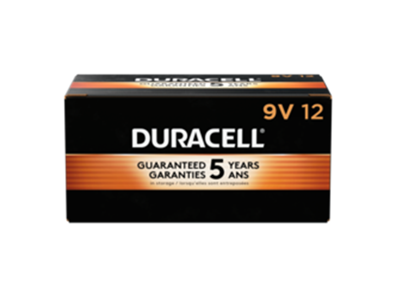Duracell COPPERTOP 9V BULK ALKALINE 12CT