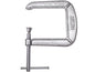 Bessy Tools Drop Forged C-clamp 3 Inch Capacity, 4-1/2 Inch Throat