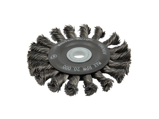 ALLSTEEL 4" X 1/2" KNOT TWIST WHEEL