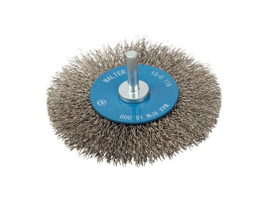 "WALTER 4 X1/4 MTD WHEEL BRUSH, STST"