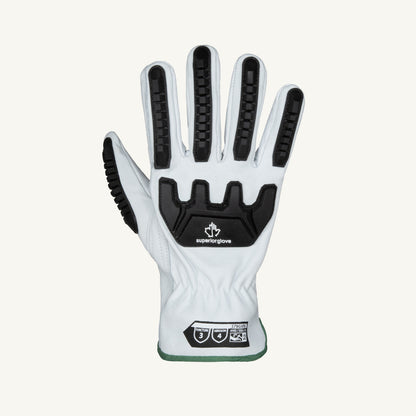 Superior Glove - Impact Resistant - Goatskin Gloves | Unlined Leather Gloves | 12 Pack