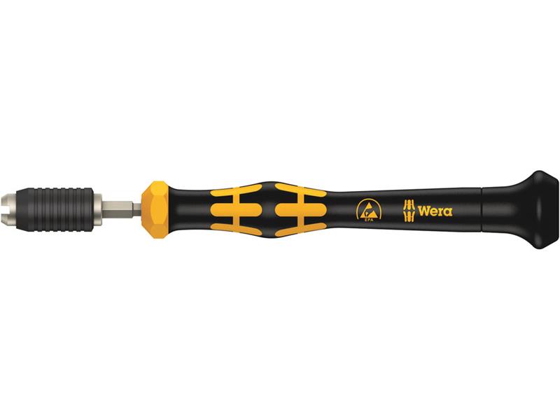 Wera - 1460 ESD Kraftform Micro torque screwdrivers, with factory pre-set value (0.02-0.11 Nm) and quick-release chuck