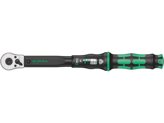 Wera - Click-Torque B 2 torque wrench with reversible ratchet, 20-100 Nm
