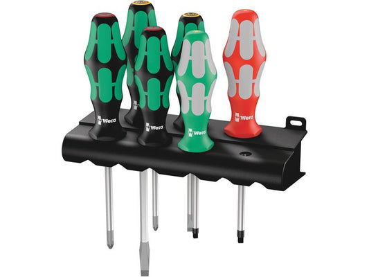Wera - 334/368/6 Screwdriver set and rack