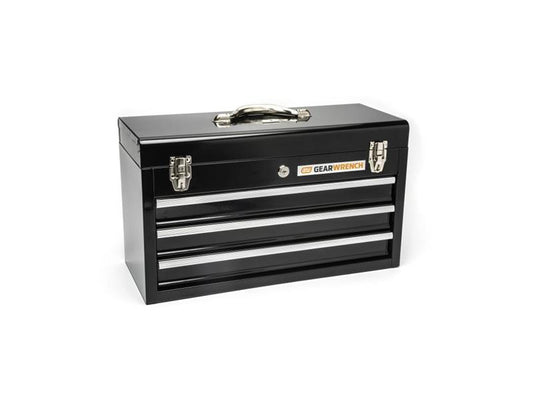 GearWrench 20" 3 Drawer Black Steel Tool Box
