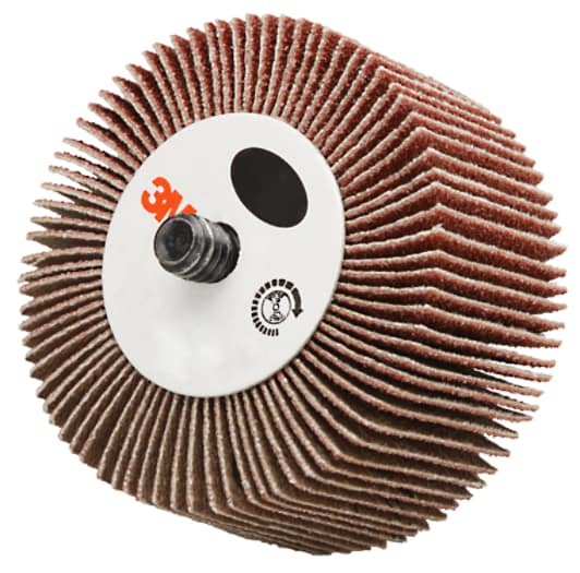 3M™ Flap Wheel, 244D, grade 60, type 83, 1 1/2 in x 1 in x 1/4 in (38.1 mm x 25.4 mm x 19.05 mm)