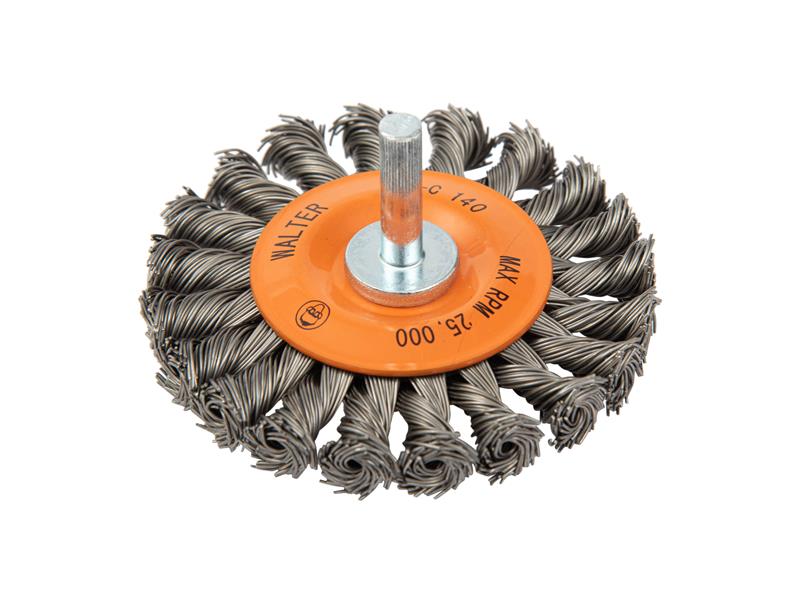MOUNTED WHEEL KNOT BRUSH 2-3/4 20 KNOTS