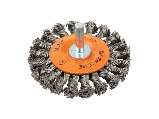 MOUNTED WHEEL KNOT BRUSH 2-3/4 20 KNOTS