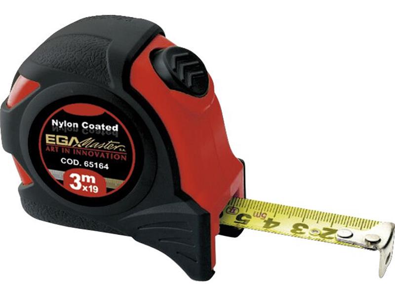 EGA Master MEASURING TAPE ROBUST BIMAT NYLON MATT 8 M/26' X 30 MM (mm/inch)