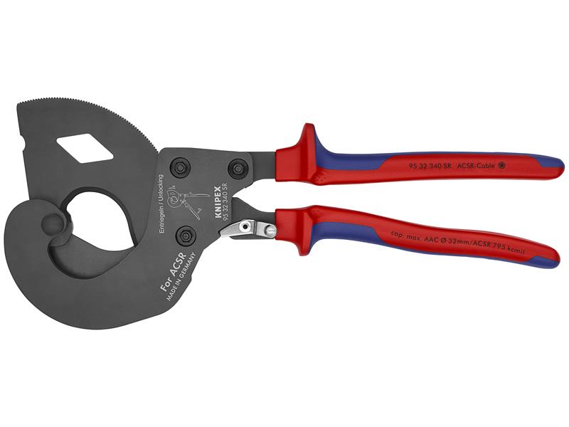 Knipex - Ratcheting ACSR Cable Cutter, 13 1/2", Multi-Component