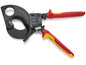 Knipex - Ratcheting Cable Cutters-1000V Insulated, 11", Multi-Component, VDE