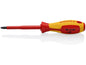 Knipex - Square Drive Screwdriver, 4"-1000V Insulated, R2, 8 1/2", Multi-Component, VDE