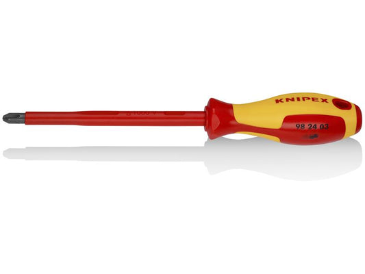 Knipex - Phillips Screwdriver, 6"-1000V Insulated, P3, 10 1/2", Multi-Component, VDE