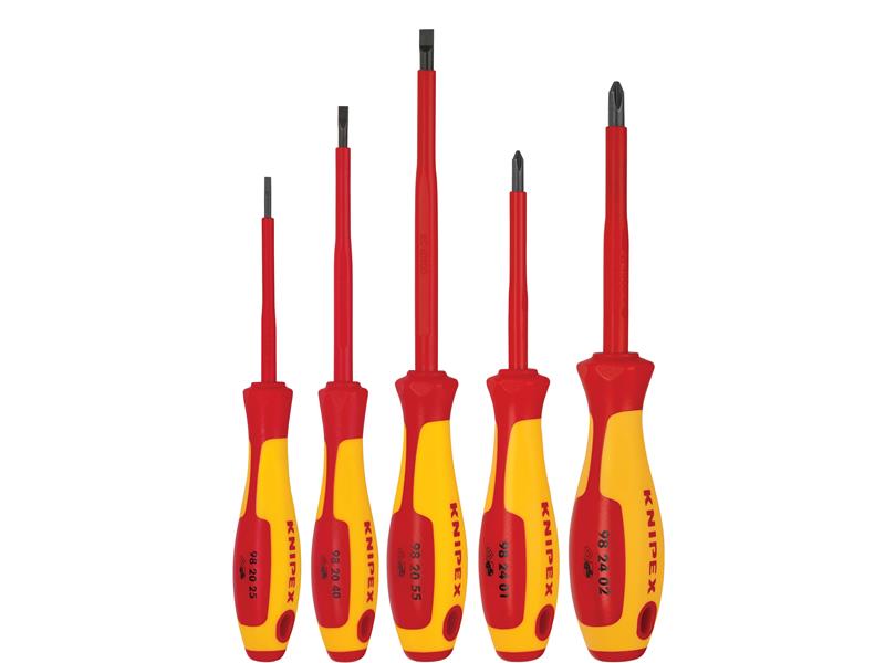 Knipex - 5 Pc Screwdriver Set-1000V Insulated