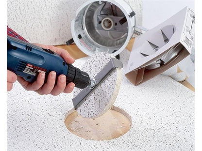 Quick Cutter Recessed Hole Saw, Adjustable in 1/2" Increments for Cuts of 2-1/2" to 7"