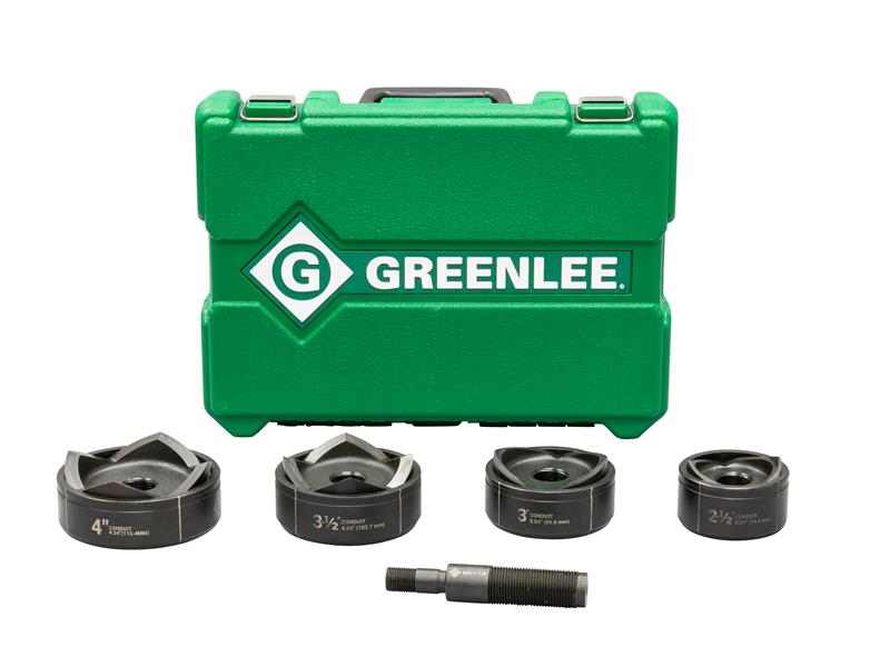 Greenlee Knockout Set for Hydraulic Drivers with Standard Round 2-1/2" to 4"