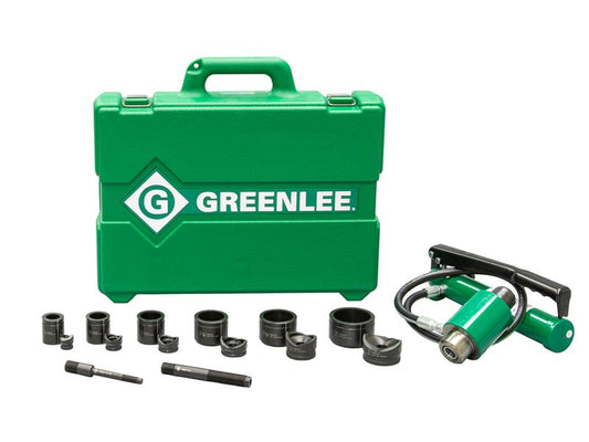 Greenlee 11-Ton Hydraulic Knockout Kit with Hand Pump, 1/2" – 2"