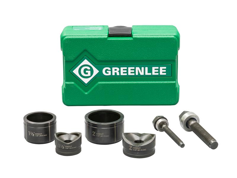 Greenlee Standard Round 1-1/2" – 2" Manual Knockout Set